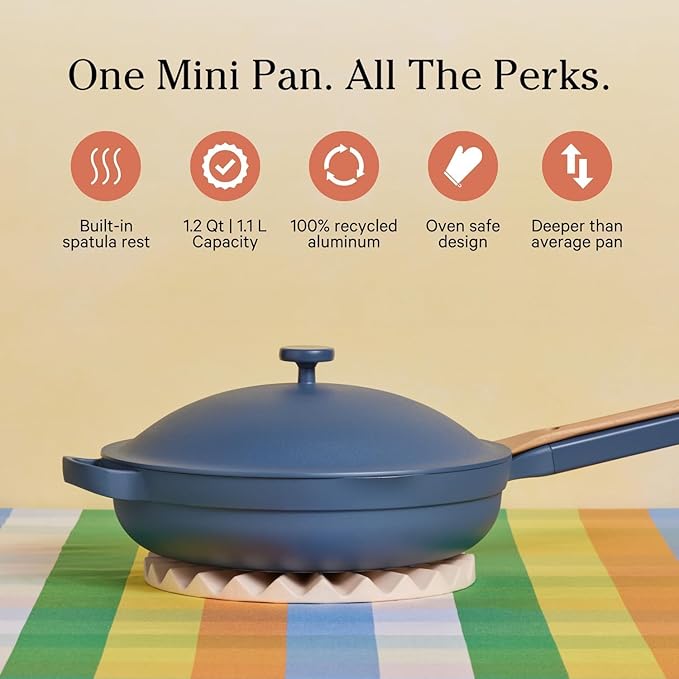Our Place Mini Home Cook Duo - 8.5" Always Pan & Small Perfect Pot Bundle | Multi-Functional