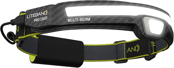 LED Headlamp, Liteband PRO 1500 Lumen Super Bright Head Lamp, Rechargeable Powerful Battery Powered