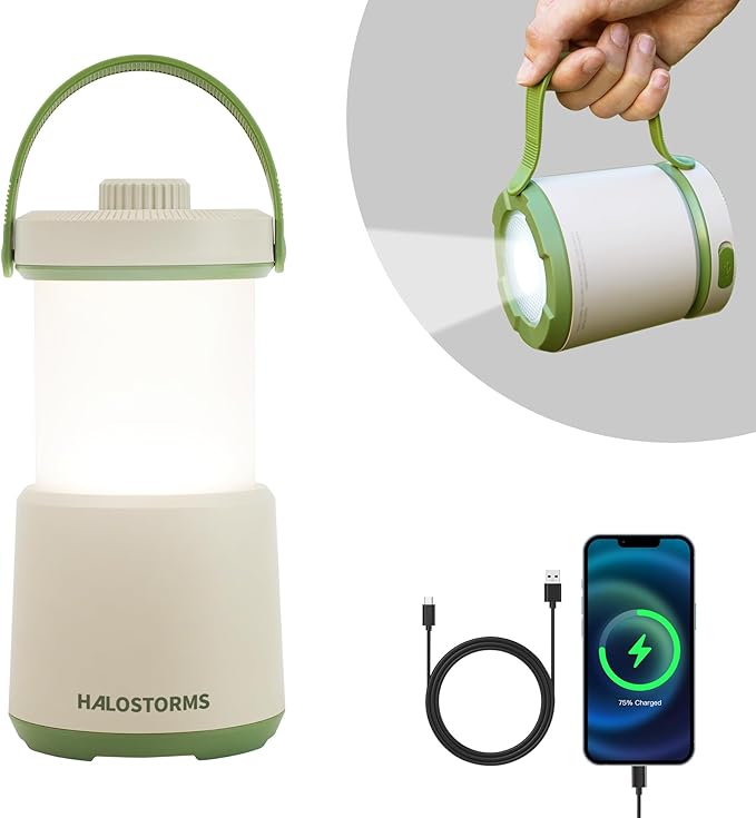 LED Camping Lantern Rechargeable, 800LM, 230Hours Runtime, 5 Modes Camping Light with Red Light