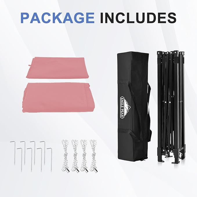 EAGLE PEAK Flex Ultra Compact 5x5 Pop-up Canopy, Sun Shelter, Changing Room, Portable Privacy Tent