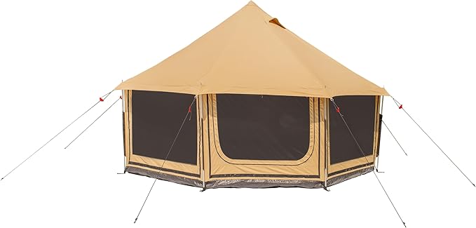 WHITEDUCK Altimus Canvas Tent with Stove Jack, Waterproof, 4 Season Luxury Camping and Glamping