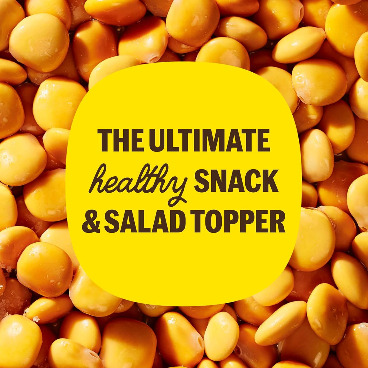 BRAMI Lupini Beans Snacks – Garlic & Herb, Mediterranean Protein Snack, 0g Net Carbs, Vegan & Keto