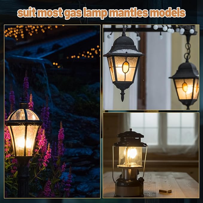 Preformed Gas Light Mantles, Gas Lamp Mantles Gaslight Mantles Preformed Inverted Mantle Gas Light