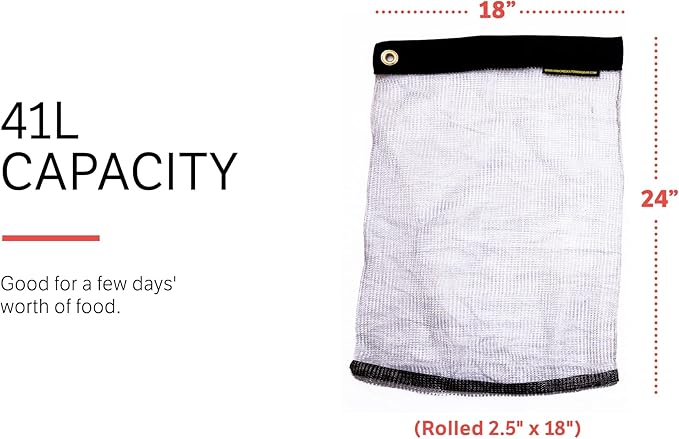 Rodent Proof Bear Bags - Ultralight Stainless Steel Mesh Bag for Camping Food Storage - Sturdy and