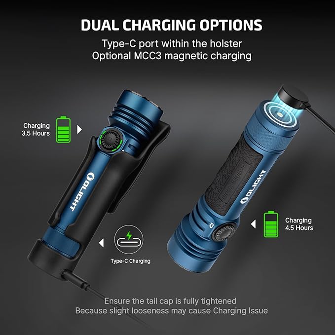 OLIGHT Seeker 4 Pro Rechargeable Flashlights, 4600 Lumens High Powerful Bright Light with USB C