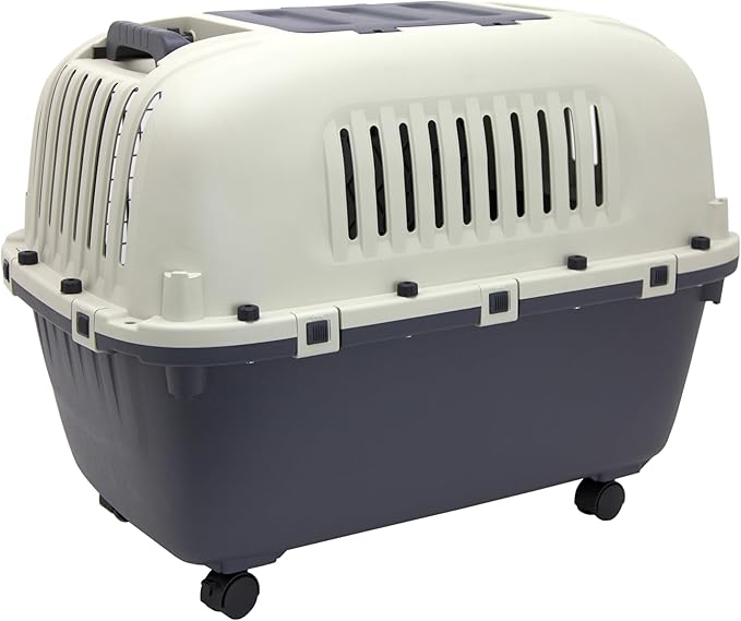SPORT PET Designs Double Wire Door Plastic Kennel (CM-0699-CS01)