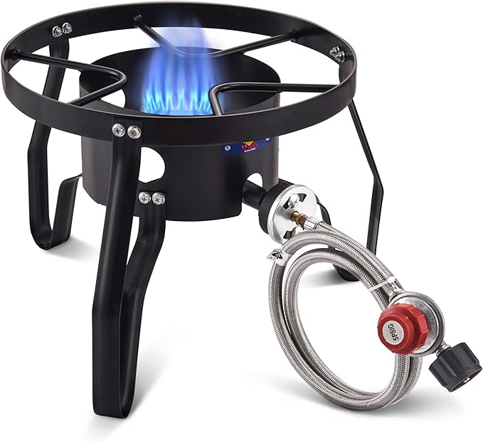 ARC 55,000BTU Propane Burner Camping Stove,Outdoor Gas Stove Burner Cooker for Cooking for Turkey