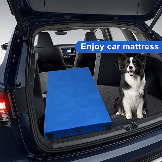Memory Foam Camping Mattress pad, Comfortable Thick Floor Sleeping Mat for Adults with Waterproof
