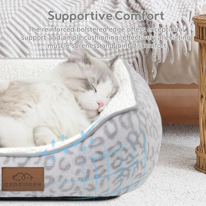 Rectangle Cat Dog Bed for Large Medium Small Pets Indoor Outdoor Machine Washable Sleeping Sofa