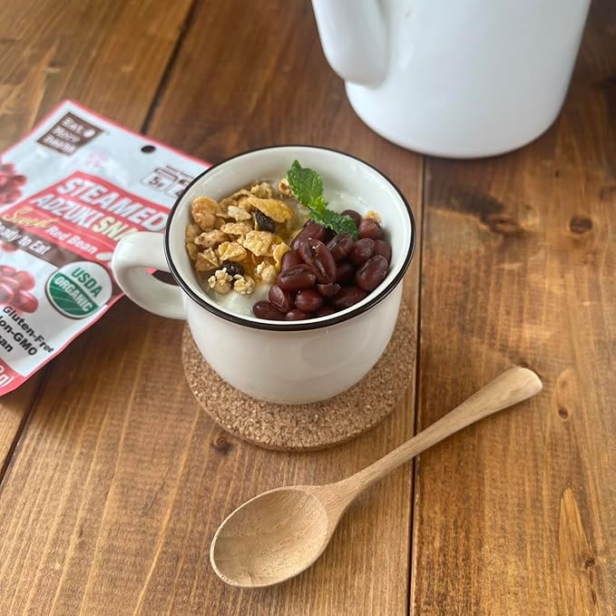 【Eat More Beans】STEAMED ADZUKI SNACK -Sweet Red Bean, steamed bean, Organic Adzuki Beans, healthy