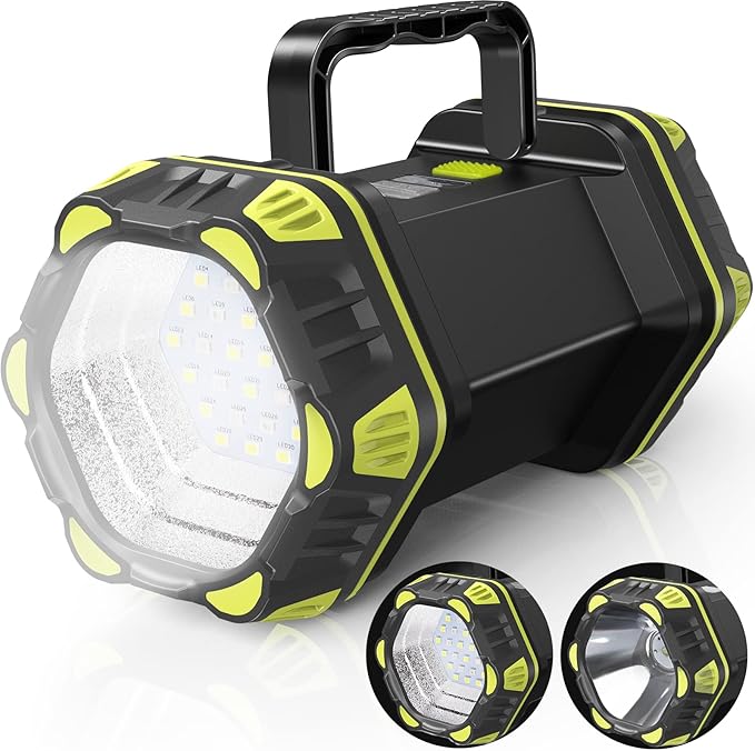 AlpsWolf Updated Camping Lantern Rechargeable, LED Flashlight Spotlight, 4800 Capacity Battery