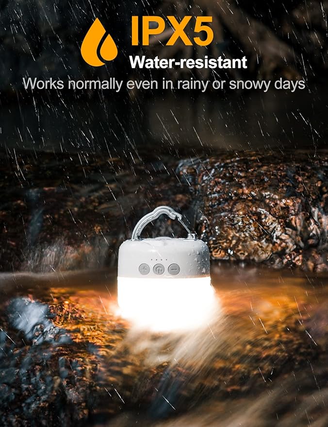LED Camping Lantern Rechargeable 1000LM, Up to 300H Running Time Camping Tent Light, 6700mAh