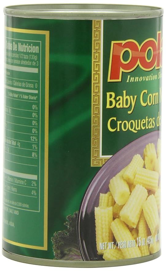 MW Polar Canned Vegetables, Baby Corn Nuggets, 15 Oz (Pack Of 12)