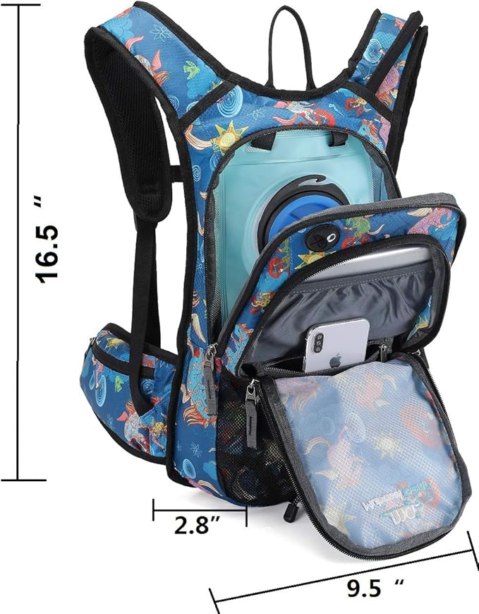 15L Insulated Hydration Backpack Pack with 2L Water Bladder Lightweight Hiking Backpack Bag for