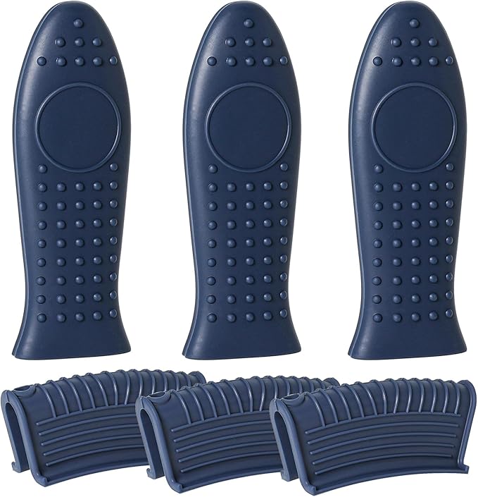 Joyhalo Cast Iron Skillet Handle Covers, 6 Pack Heat Resistant, Silicone Handle for Cast Iron