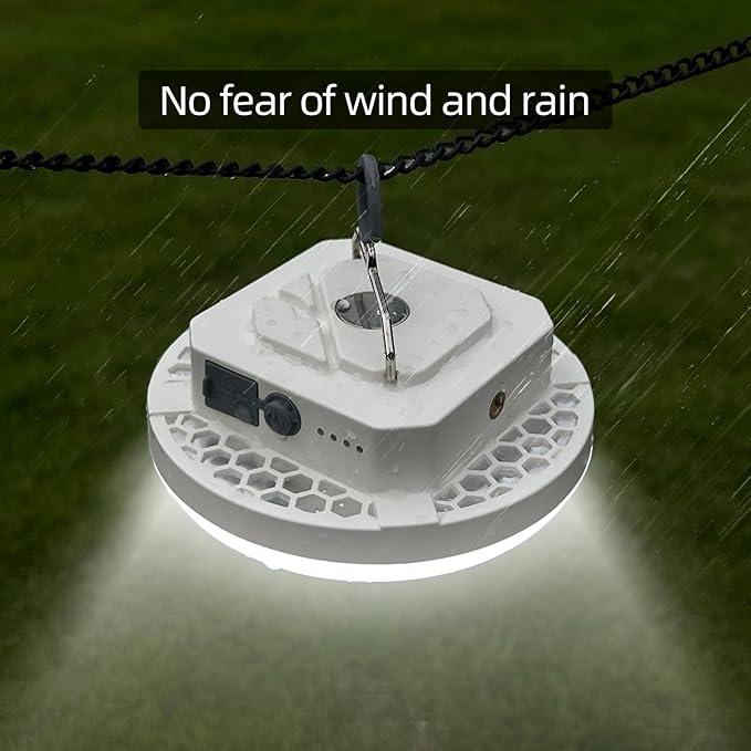 Camping Lantern 10500mAh Rechargeable Battery, 30W Ultra Bright LED Hanging Light with 3 Modes