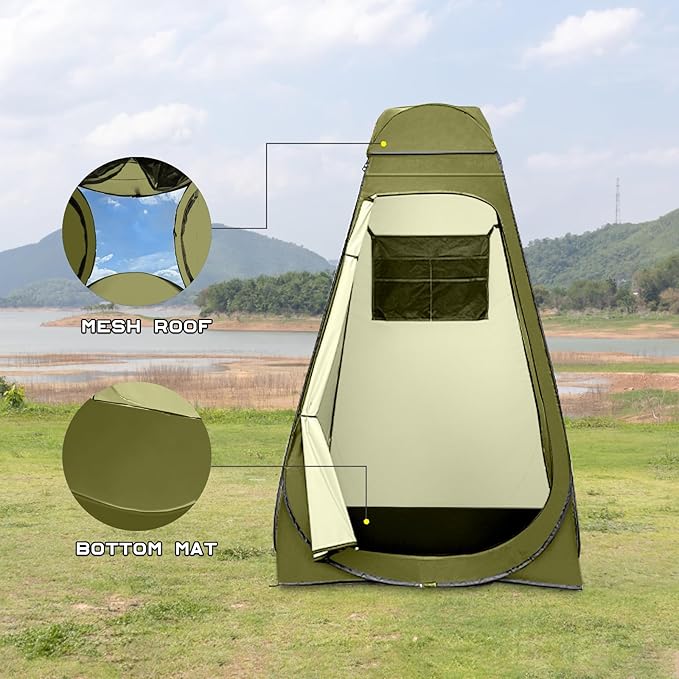 BRIAN & DANY Pop Up Shower Tent, Portable Privacy Camping Changing Tent, Camp Toilet Bathroom Pod