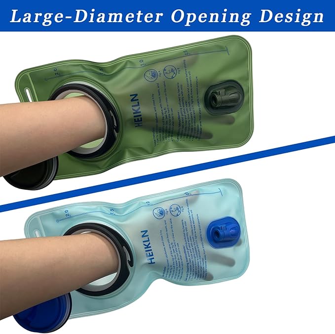 Hydration Bladder 1.5L-2L-3L,Leak Proof Water Reservoir, BPA Free Military Water Storage Bladder