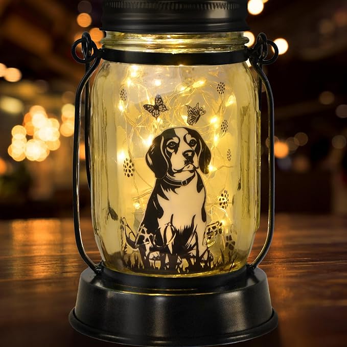 kyoryuger Beagle Gifts for Women/Men Beagle Solar Lanterns Dog Mom Birthday Dog Lovers Lantern Pet