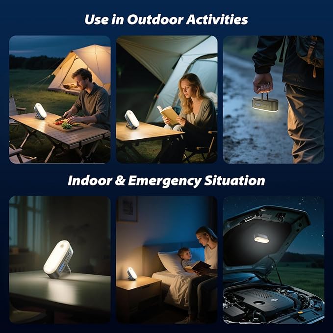 Motion Sensor Camping Lights,Rechargeable Camping Lantern, Portable Hanging Tent Lights,IPX5