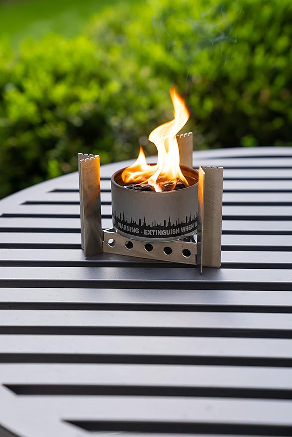 Portable Camp Stove - Cooker - Trivet Combo | 3 Uses in 1 | Ultralight | Stainless Steel | Perfect
