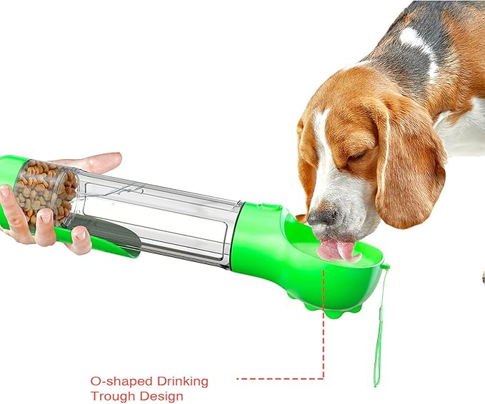 DoqiPaw Dog Travel Water Bottle Leak Proof No Spill Lead Leash Waterer Feeder Accessory Alternative