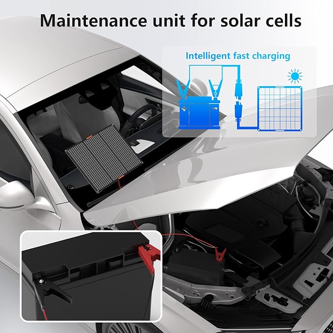 Solar Panel 50W 12V Solar Car Battery Charger Maintainer Portable Waterproof Power Solar Trickle