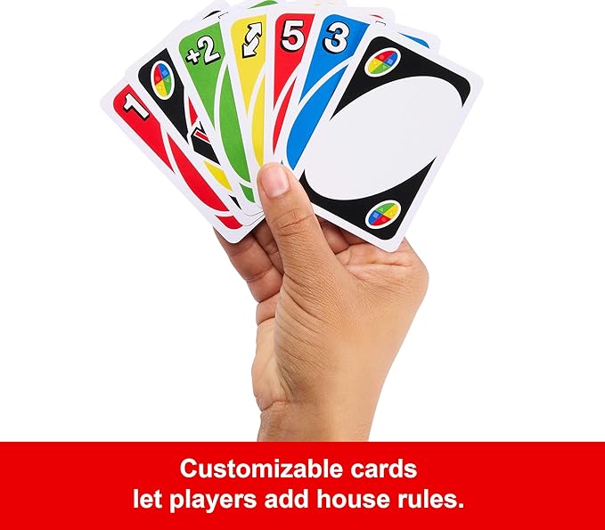 Mattel Games UNO Card Game in a Collectible Storage Tin for Kids, Adults, Families, Parties &