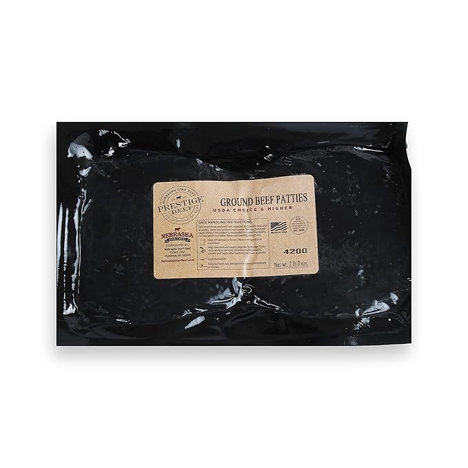 Nebraska Star Beef 1/2 lb Prestige Angus Ground Beef Patties (16x 1/2lb Patties)…
