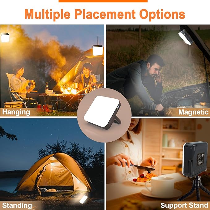 Camping Lantern 13500mAh, 4000LM Bright with 4 Light Modes & Magnetic, Rechargeable LED Camping