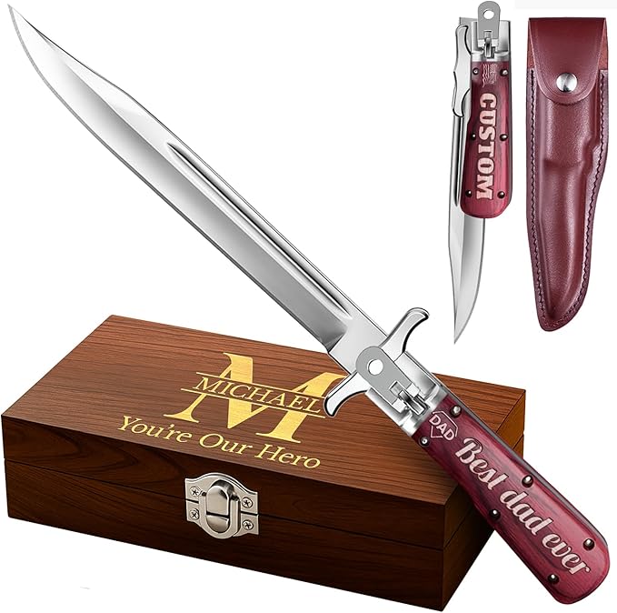 Custom Knife for Men and Women - Personalized Idea Gifts - Engraved Gifts for Dad Husband Boyfriend