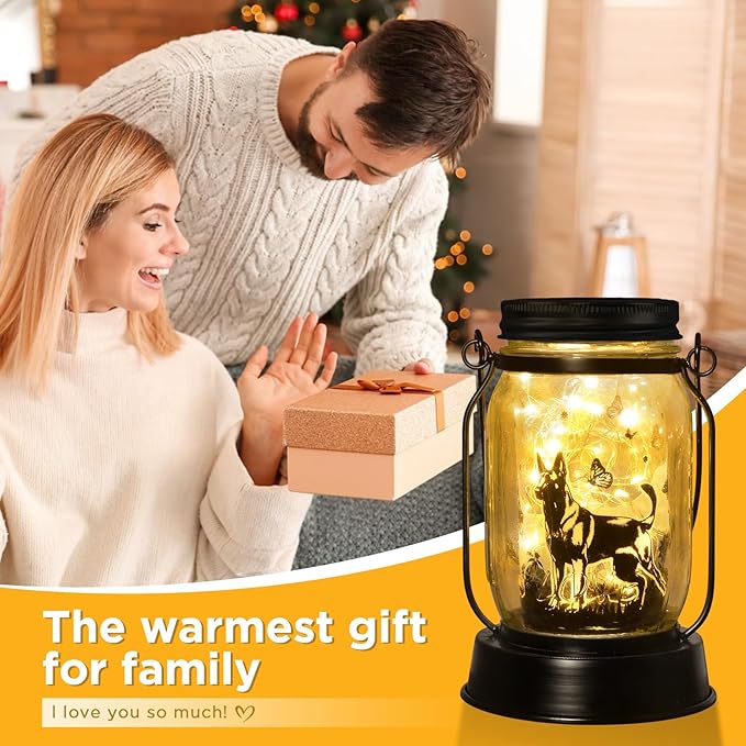 Belgian Malinois Dog Gifts for Women/Men Belgian Malinois Solar Lanterns Birthday Dog Lovers