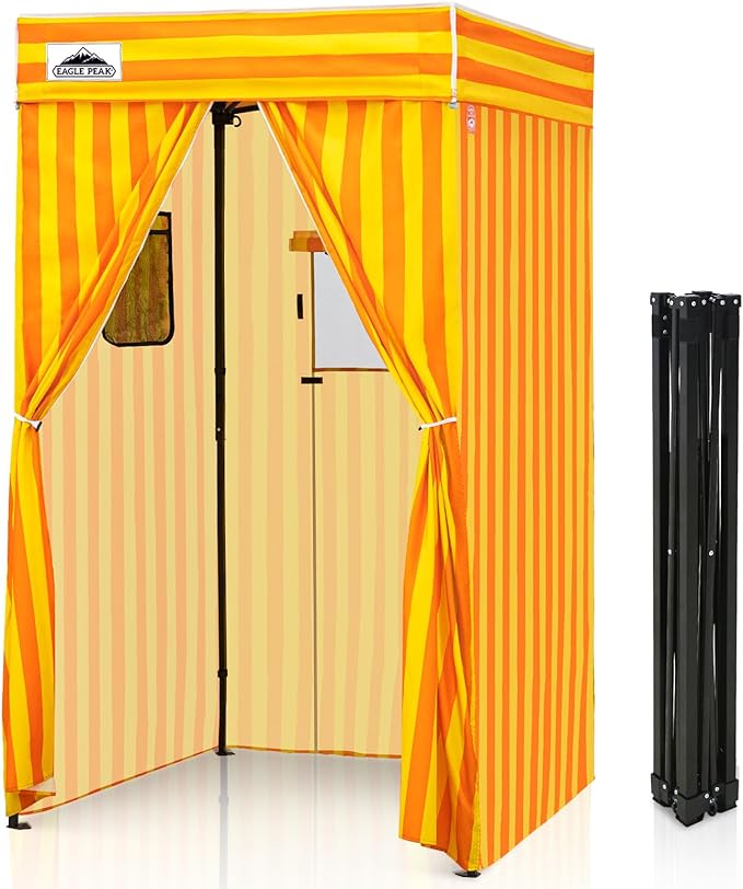 EAGLE PEAK Flex Compact 4x4 Pop-up Canopy Changing Room, Portable Privacy Dressing Room for Indoor
