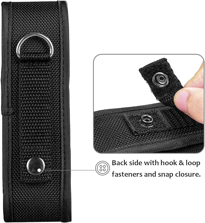 Wurkkos Flashlight Holster, LED Tactical Flashlight with Elastic Nylon, Flashlight Pouch, Nylon