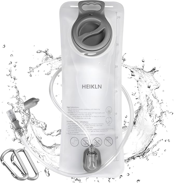 Hydration Bladder 1.5L-2L-3L,Leak Proof Water Reservoir, BPA Free Military Water Storage Bladder