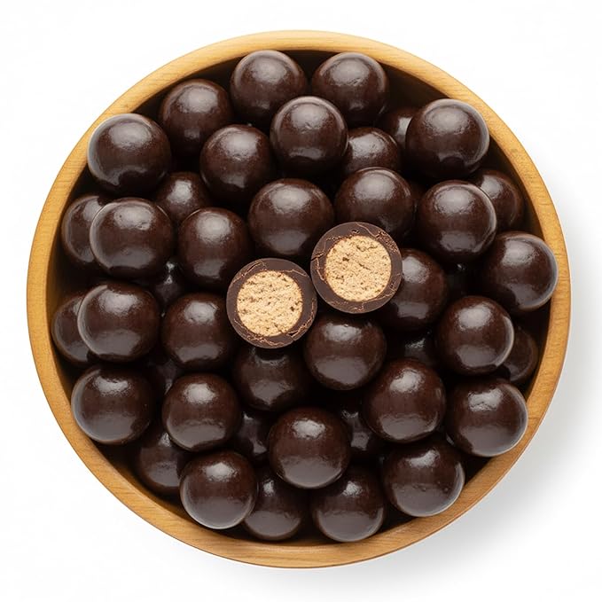 NY Spice Shop Dark Chocolate Espresso Chocolate Malt Balls Party Decorations - 8 Ounce Malted Milk