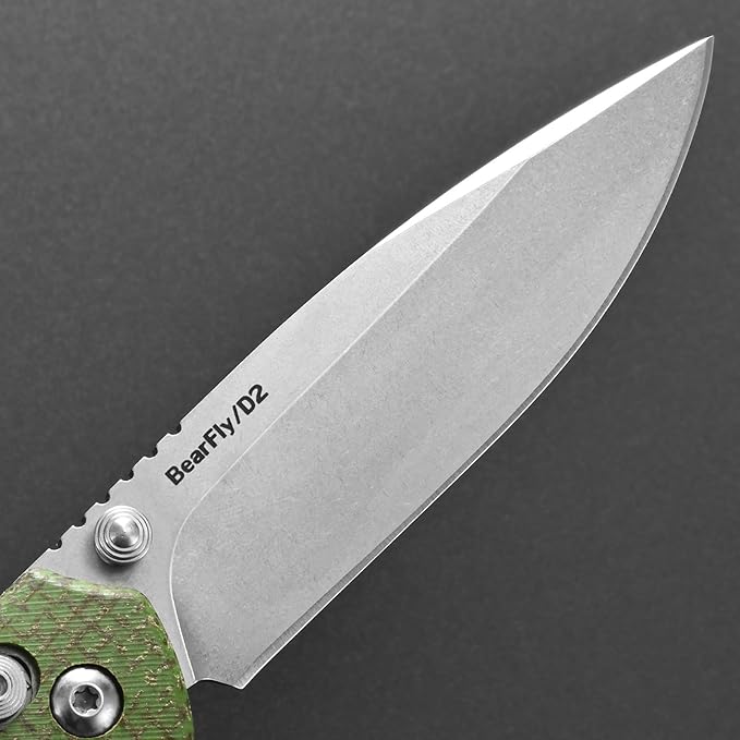 Eafengrow EF966 Folding Knife D2 Blade Micarta Handle with Pocket Clip EDC Tactical Knife thumb