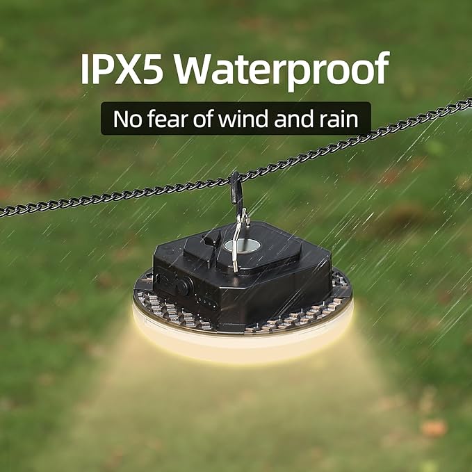 12000mAh (45W) Camping Hanging Tent Light Emergency Power Outage Lantern Home Use 4000LM 3 Modes