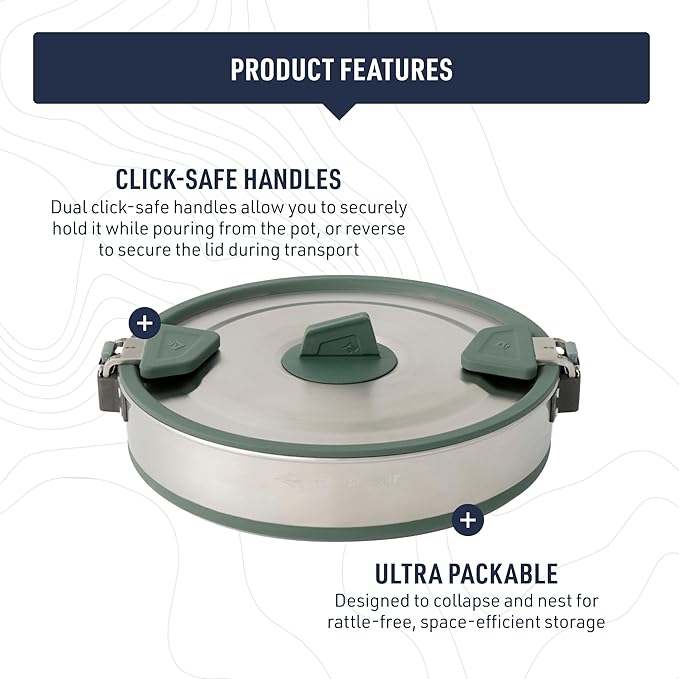 Sea to Summit Detour Stainless Steel Collapsible Pot