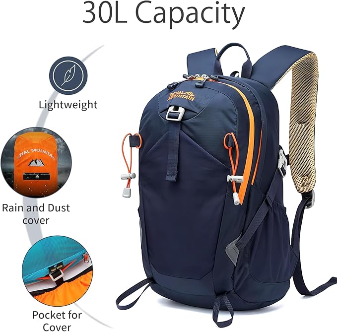 Hiking Backpack 30L Foldable Travel Daypack For Women Men,Camping Daypack Backpacks