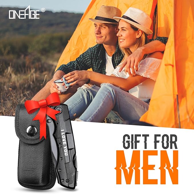 Gifts for Boyfriend Him Husband Men, Multitool Knife?�I LOVE YOU?? Valentines Unique Gifts