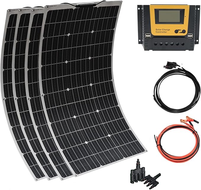 XINPUGUANG Flexible Solar Panel 100W 12V Monocrystalline 400W Solar Kit 40A Charge Controller