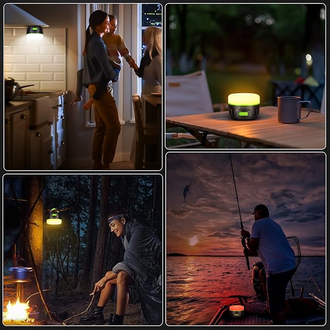 Sinvitron LED Camping Lantern Rechargeable with Remote Control - 1000LM 150H Runtime Tent Light
