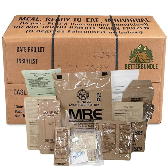 MRE, U.S. MRE Meals, Emergency Supplies, Emergency Food Supply, Survival Food, Freeze Dried Food w/