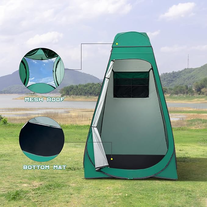 BRIAN & DANY Pop Up Shower Tent, Portable Privacy Camping Changing Tent, Camp Toilet Bathroom Pod
