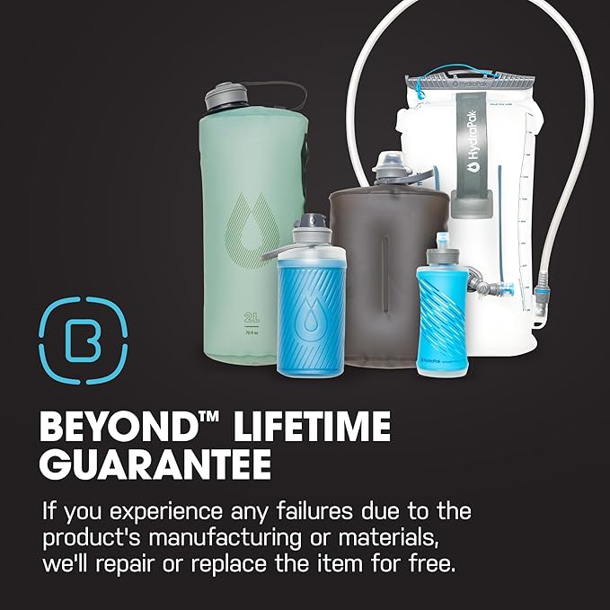HydraPak Flux - Collapsible Backpacking Water Bottle (750ml, 1L, 1.5L) - BPA Free, Ultra Light