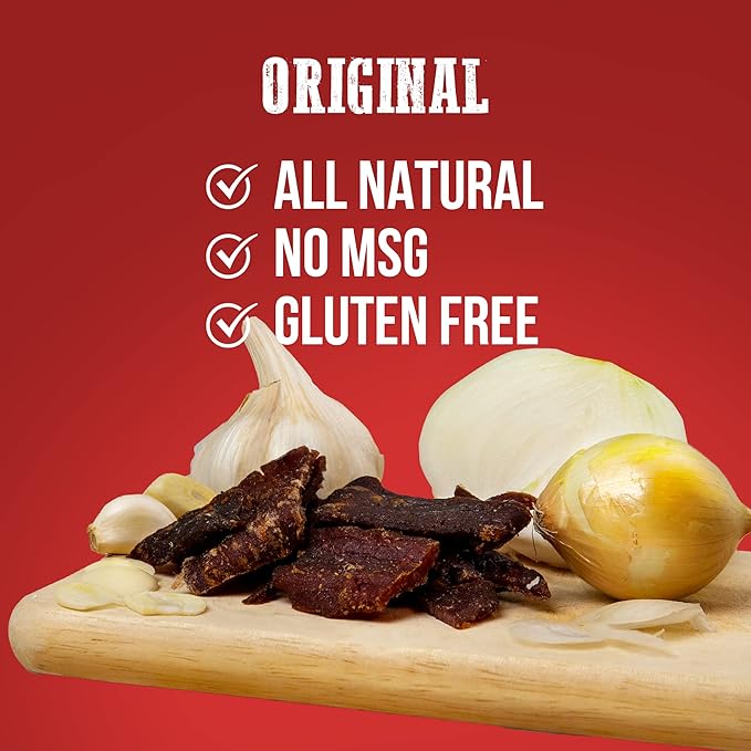Wenzel's Farm Original Beef Jerky 10 oz. | Naturally Smoked | No MSG, Fillers, Binders, Artificial