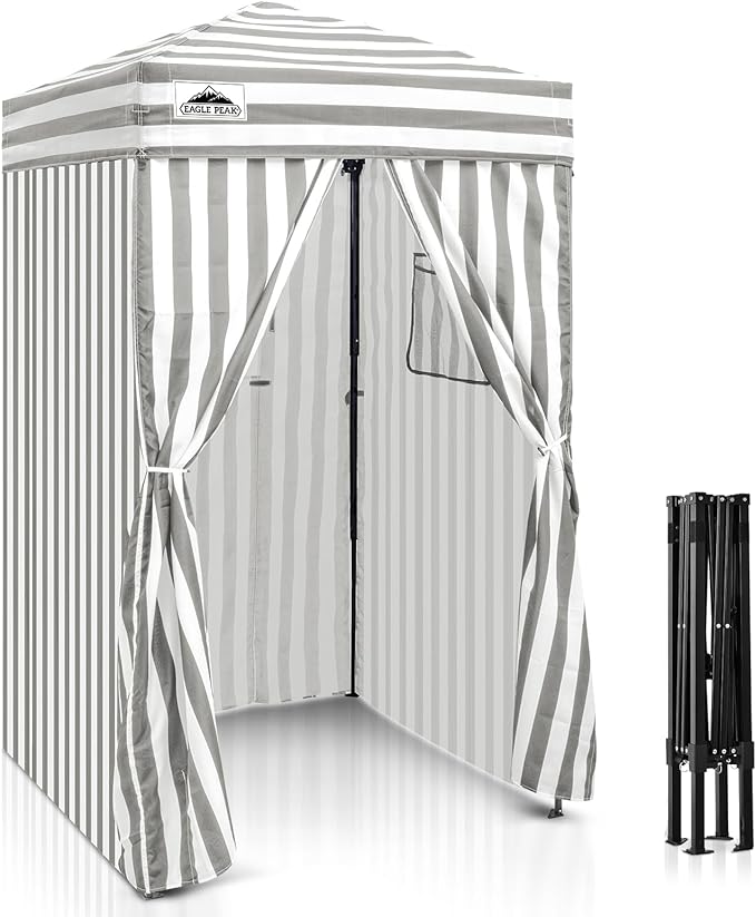 EAGLE PEAK Flex Ultra Compact 4x4 Pop-up Canopy, Sun Shelter, Changing Room, Portable Privacy