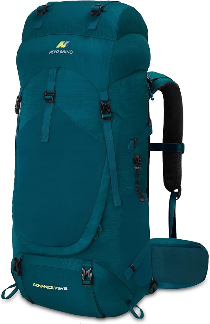 N NEVO RHINO Internal Frame Hiking Backpack 50/60/65/70/80L, Mountain Climbing Camping Backpack