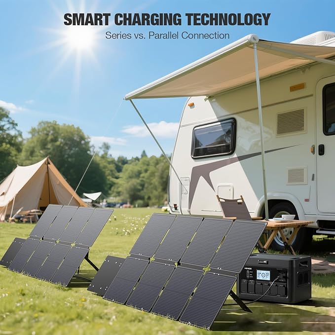 240W Portable Solar Panel for Power Station, Ultra Light Foldable Solar Panel Kit, 25% High
